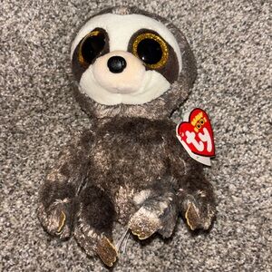 Ty Beanie Boos Dangler Sloth Plush Gray Stuffed Animal Toy 6" Tags NWT